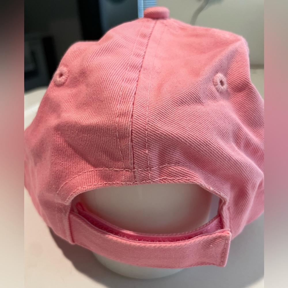 Pink Bling Horseshoe Embroidered Baseball Cap - Picture 4 of 7